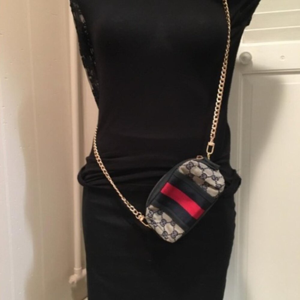 Gucci Gg Mini Bag Ophidia Navy/Red - image 4